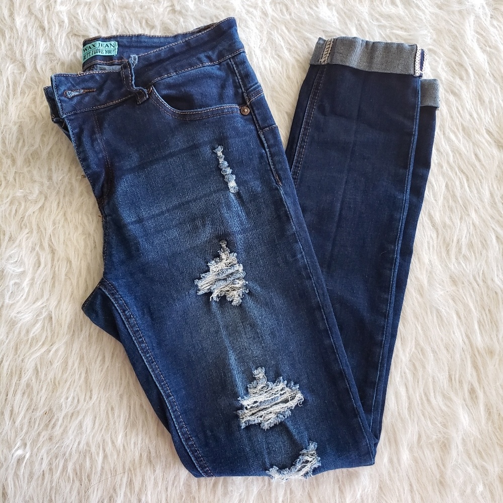 Wax Jean Butt I love you size 5 Jeans